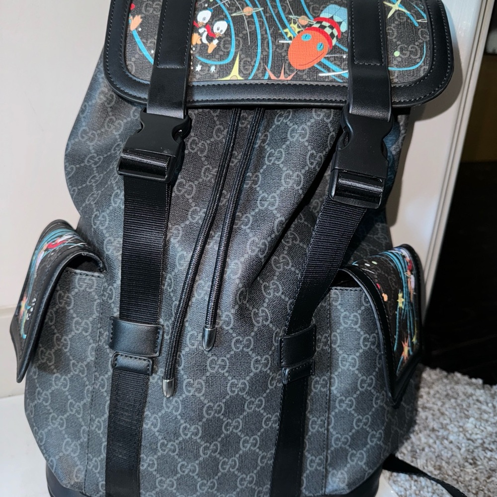Gucci GG Supreme Backpack black